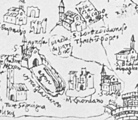 Map of Alessandro Strozzi, 1474, detail